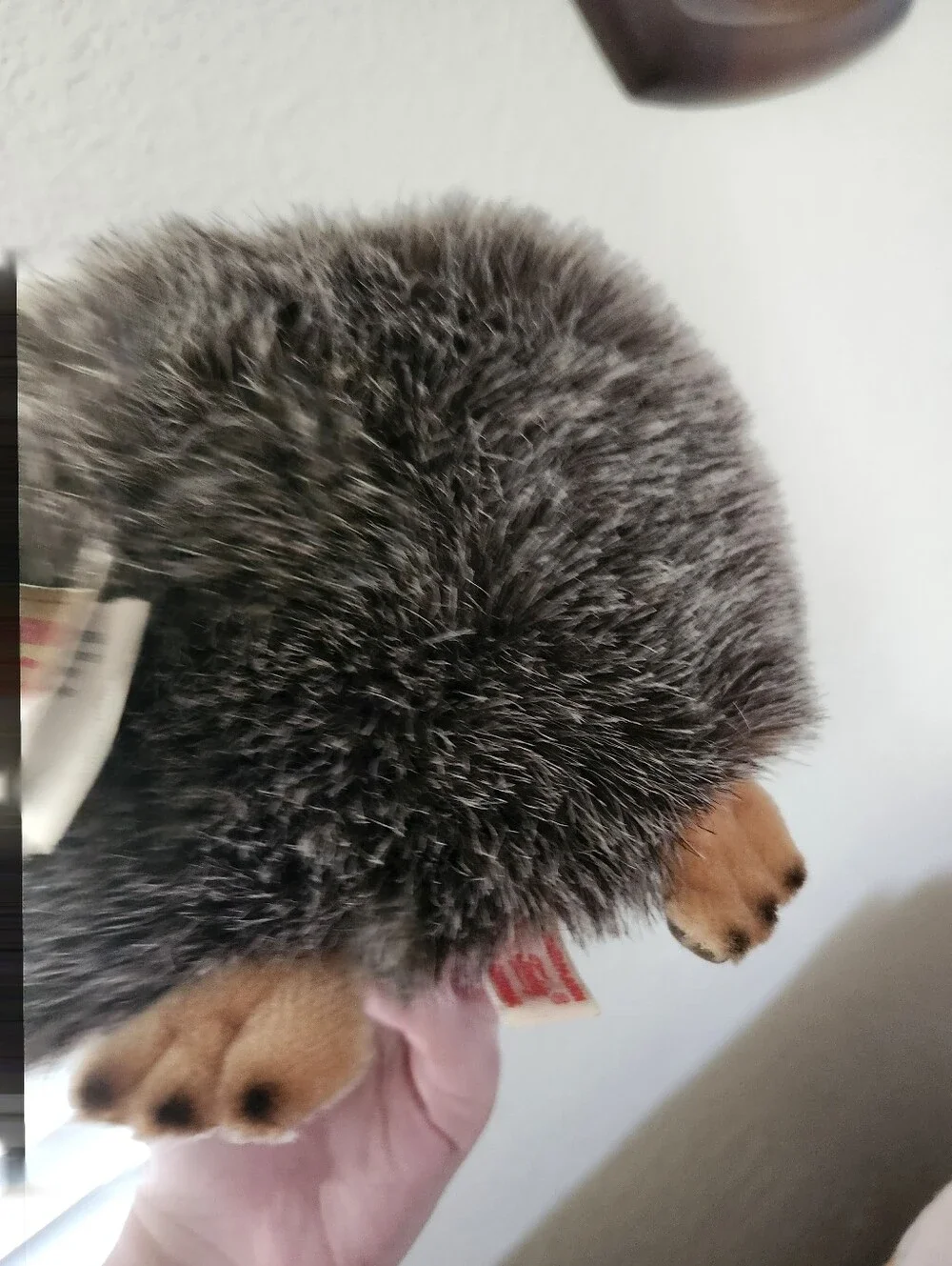 Hermann Teddy Brown Plush Hedgehog Stuffed Animal